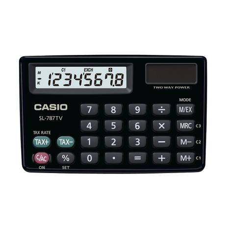 Calculadora Casio Mod.Sl-787tv-Bk Casio Menor preço em Calculadora Casio Mod.Sl-787tv-Bk Casio