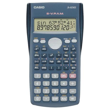 Calculadora Cientifica 10+2 Dígitos Cinza Fx-82ms Casio Menor preço em Calculadora Cientifica 10+2 Dígitos Cinza Fx-82ms Casio