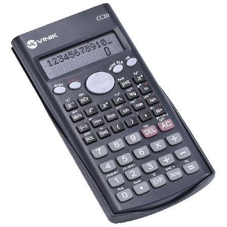 Calculadora Científica 10+2 Dígitos Com 240 Funções Com Alimentação Solar Ou A Pilha - Cc20 Preta - Vinik Menor preço em Calculadora Científica 10+2 Dígitos Com 240 Funções Com Alimentação Solar Ou A Pilha - Cc20 Preta - Vinik
