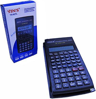 Calculadora cientifica 10 dígitos com capa 16x8cm - Yins Menor preço em Calculadora cientifica 10 dígitos com capa 16x8cm - Yins