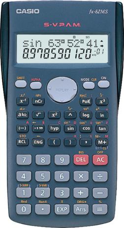 Calculadora científica 12 dígitos fx-82ms-ms-sc4 dt cinza, 240 funções display grande - 124 Menor preço em Calculadora científica 12 dígitos fx-82ms-ms-sc4 dt cinza, 240 funções display grande - 124