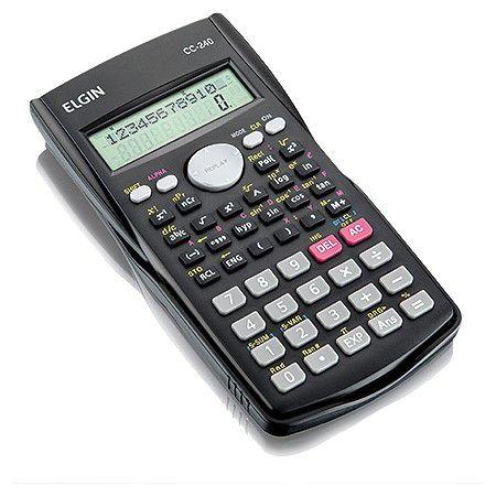 Calculadora Cientifica 240 Funcoes CC240 Preta ELGIN 24613 Menor preço em Calculadora Cientifica 240 Funcoes CC240 Preta ELGIN 24613
