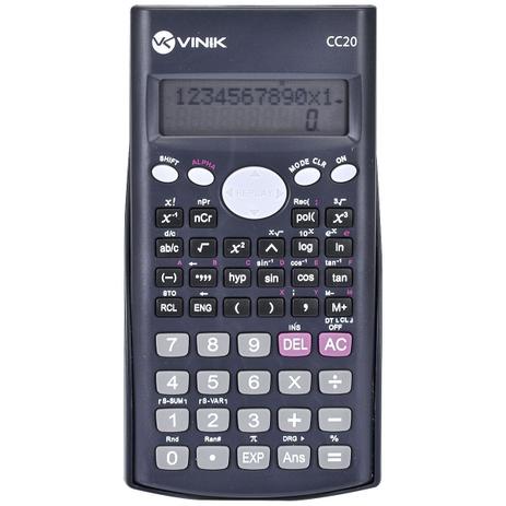 Calculadora Científica 47 Teclas Preta CC20 Vinik Menor preço em Calculadora Científica 47 Teclas Preta CC20 Vinik