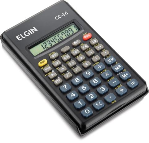 Calculadora científica - 56 funções cc56 preta - Elgin Menor preço em Calculadora científica - 56 funções cc56 preta - Elgin