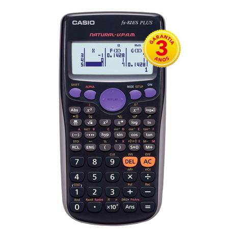 Calculadora científica Casio 252 funções, visor 4 linhas FX-82ESPLUS - Casio Menor preço em Calculadora científica Casio 252 funções, visor 4 linhas FX-82ESPLUS - Casio