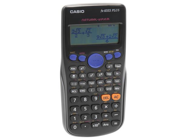 Calculadora Científica Casio 289 Funções - FX-82ES Plus Preto
