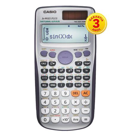 Calculadora científica Casio c/ 417 funções, visor de 4 linhas FX-991ESPLUS - Casio Menor preço em Calculadora científica Casio c/ 417 funções, visor de 4 linhas FX-991ESPLUS - Casio