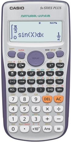 Calculadora Científica Casio FX-570ES Plus Com 417 Funções Menor preço em Calculadora Científica Casio FX-570ES Plus Com 417 Funções