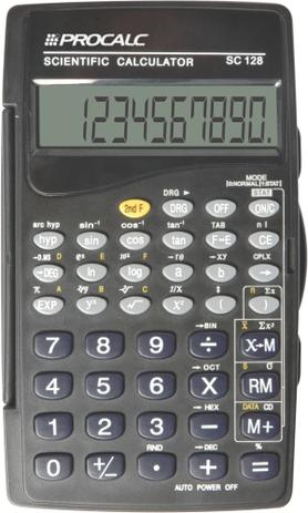 Calculadora Cientifíca da Procalc - SC128 Menor preço em Calculadora Cientifíca da Procalc - SC128