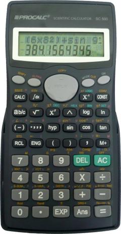 Calculadora Cientifíca da Procalc - SC500 Menor preço em Calculadora Cientifíca da Procalc - SC500