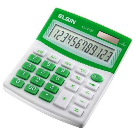 Calculadora com 12 dígitos MV4126 Verde - Elgin é ruim? Calculadora com 12 dígitos MV4126 Verde - Elgin é boa?