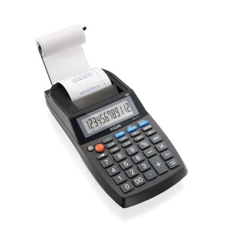 Calculadora Compacta c/ Bobina - 12 dígitos - MA-5111 - Elgin Menor preço em Calculadora Compacta c/ Bobina - 12 dígitos - MA-5111 - Elgin