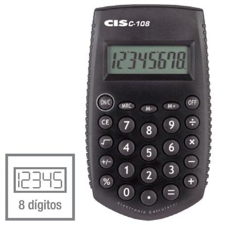 Calculadora de Bolso 08 DIG.MOD.C-108/CAPA 5,5X9,5 - Sertic Menor preço em Calculadora de Bolso 08 DIG.MOD.C-108/CAPA 5,5X9,5 - Sertic