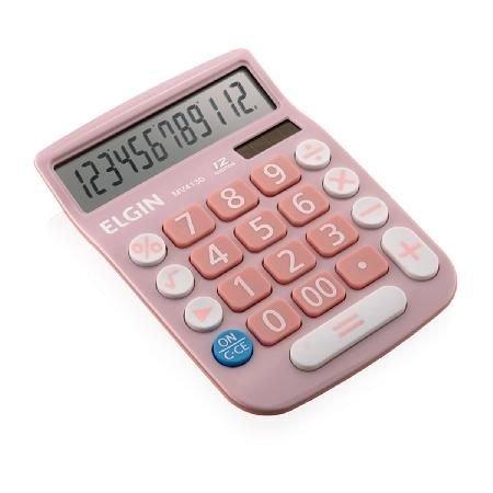 Calculadora de Mesa 12 Dagitos MV-4130 Rosa - Elgin Menor preço em Calculadora de Mesa 12 Dagitos MV-4130 Rosa - Elgin