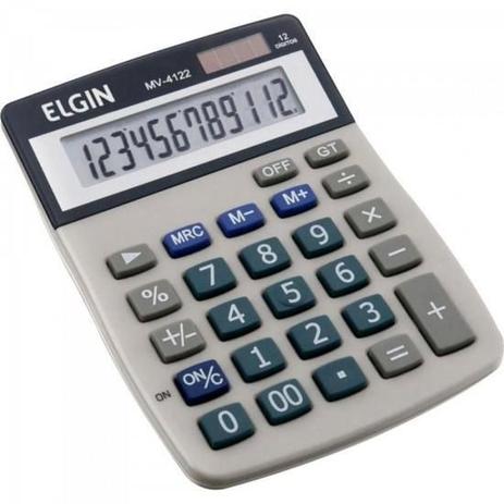 Calculadora de Mesa 12 Digitos MV 4122 Branca ELGIN Menor preço em Calculadora de Mesa 12 Digitos MV 4122 Branca ELGIN