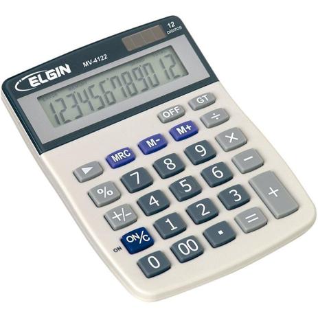 Calculadora de Mesa MV4122 - Elgin Menor preço em Calculadora de Mesa MV4122 - Elgin