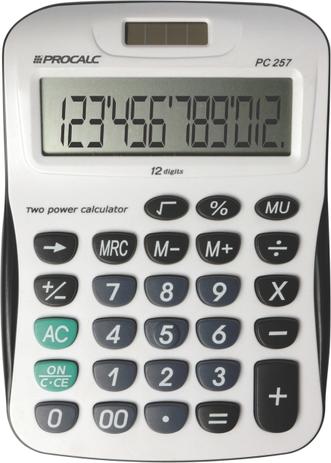 Calculadora de Mesa Procalc - PC257 Menor preço em Calculadora de Mesa Procalc - PC257