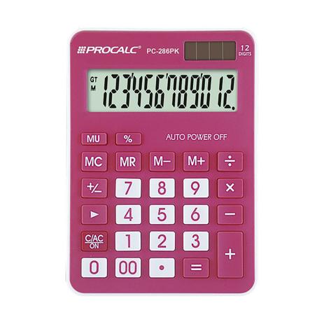 Calculadora de Mesa Procalc PC286 PK 12 Digitos PINK Menor preço em Calculadora de Mesa Procalc PC286 PK 12 Digitos PINK