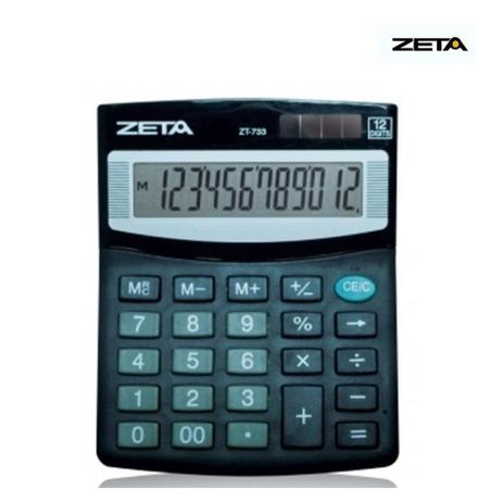 Calculadora de mesa ZT733 Zeta Menor preço em Calculadora de mesa ZT733 Zeta