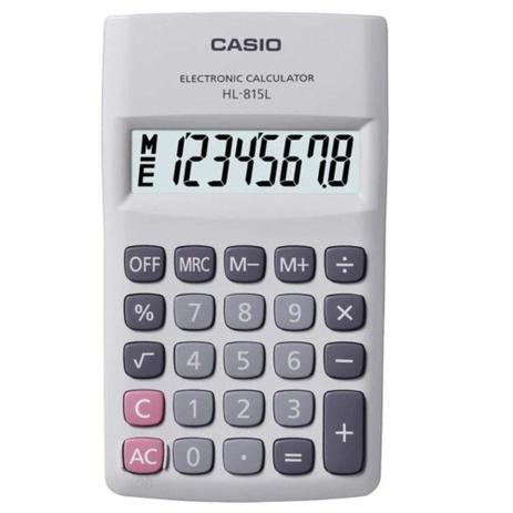 Calculadora Digital Casio HL-815L-WE Menor preço em Calculadora Digital Casio HL-815L-WE