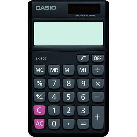 Calculadora Digital Portátil Casio Sx-300-W Preta Menor preço em Calculadora Digital Portátil Casio Sx-300-W Preta