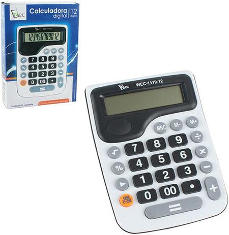 Calculadora eletrônica 12 dígitos 15x11cm - Wellmix é boa?