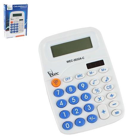 Calculadora eletrônica 8 dígitos 13x9cm - Wellmix Menor preço em Calculadora eletrônica 8 dígitos 13x9cm - Wellmix