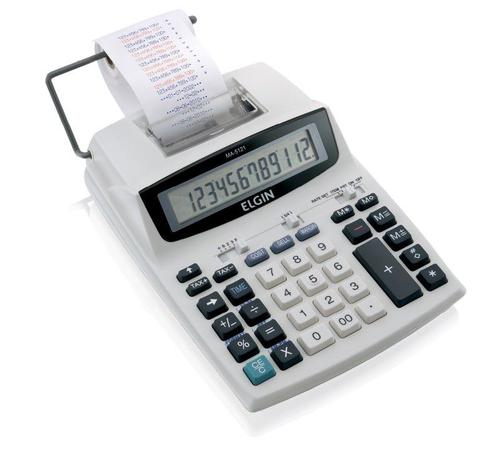Calculadora Elgin com Impressão Bicolor 12 Digitos MA 5121 Menor preço em Calculadora Elgin com Impressão Bicolor 12 Digitos MA 5121