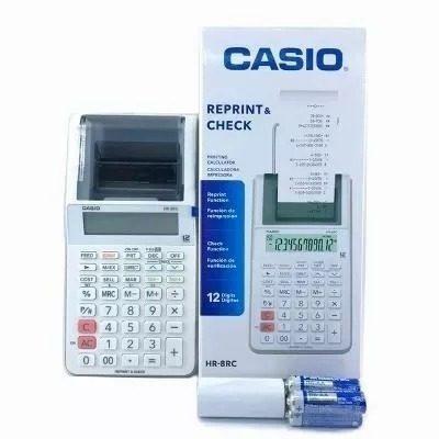 Calculadora Mesa Casio Bobina Impressão 12dig Hr-08rc Branca Menor preço em Calculadora Mesa Casio Bobina Impressão 12dig Hr-08rc Branca