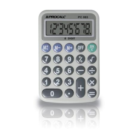 Calculadora Pessoal Procalc PC-083 Menor preço em Calculadora Pessoal Procalc PC-083