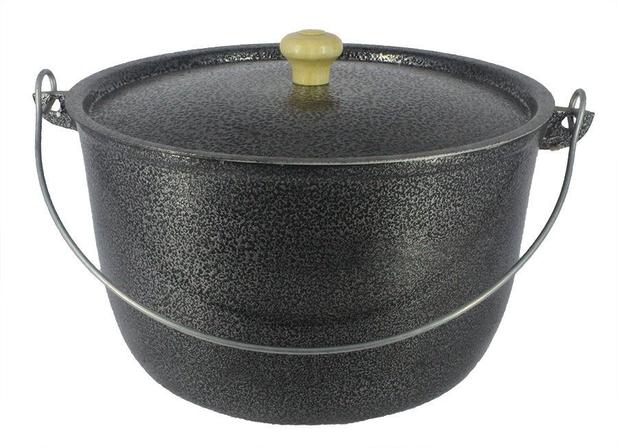 Caldeirão Aluminio Batido Craqueado Preto com Alça 3,1 litro - Divifort Menor preço em Caldeirão Aluminio Batido Craqueado Preto com Alça 3,1 litro - Divifort