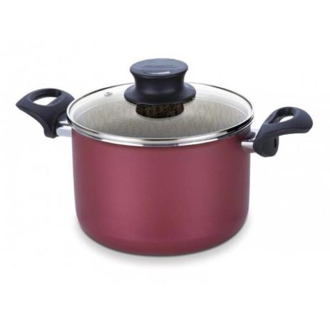 Caldeirão antiaderente 22 cm 6 L vermelho - PARIS - Tramontina Menor preço em Caldeirão antiaderente 22 cm 6 L vermelho - PARIS - Tramontina