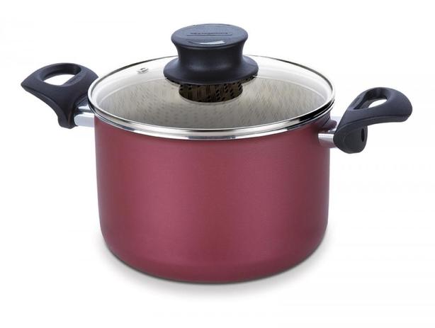 Caldeirão Antiaderente Vermelho 20cm Paris Tramontina 20530720 Menor preço em Caldeirão Antiaderente Vermelho 20cm Paris Tramontina 20530720