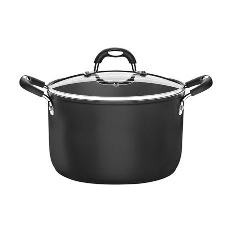 Caldeirão com Tampa Tramontina Preto Alumínio com Revestimento Interno Antiaderente Starflon T3 24cm Menor preço em Caldeirão com Tampa Tramontina Preto Alumínio com Revestimento Interno Antiaderente Starflon T3 24cm