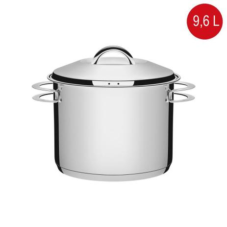 Caldeirão em Aço Inox Fundo Triplo com Tampa e Alças Linha Solar 24cm 9,6 L 62508240 Tramontina Menor preço em Caldeirão em Aço Inox Fundo Triplo com Tampa e Alças Linha Solar 24cm 9,6 L 62508240 Tramontina
