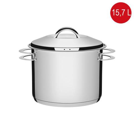 Caldeirão em Aço Inox Fundo Triplo com Tampa e Alças Linha Solar a 28cm 15,7 L 62508280 Tramontina Menor preço em Caldeirão em Aço Inox Fundo Triplo com Tampa e Alças Linha Solar a 28cm 15,7 L 62508280 Tramontina