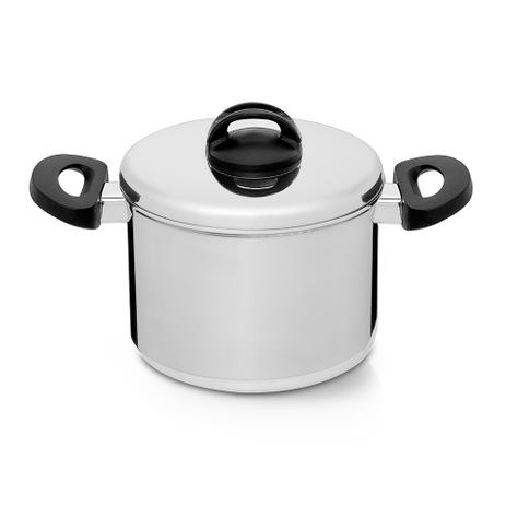 Caldeirão reto de alumínio polido 20cm 4,6L Eterna - Nigro (Cód.3525) Menor preço em Caldeirão reto de alumínio polido 20cm 4,6L Eterna - Nigro (Cód.3525)