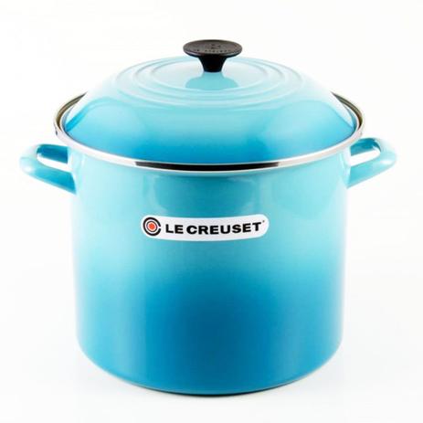Caldeirão Stock Pot 11,3 Litros Azul Caribe Le Creuset Menor preço em Caldeirão Stock Pot 11,3 Litros Azul Caribe Le Creuset