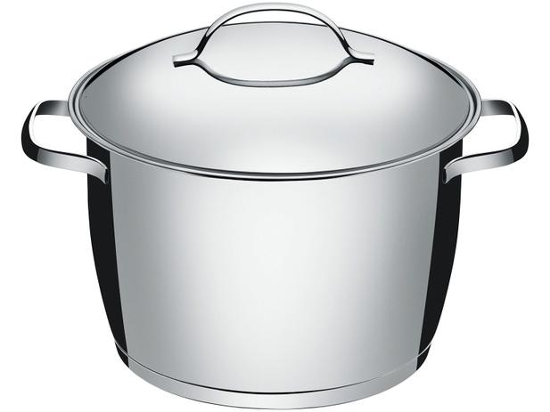 Caldeirão Tramontina Inox 5,5L 22cm - com Tampa Allegra 62655/220 Menor preço em Caldeirão Tramontina Inox 5,5L 22cm - com Tampa Allegra 62655/220