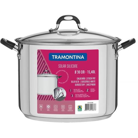 Caldeirão Tramontina para Fogão de Indução Aço Inox 30cm é ruim? Caldeirão Tramontina para Fogão de Indução Aço Inox 30cm é boa?