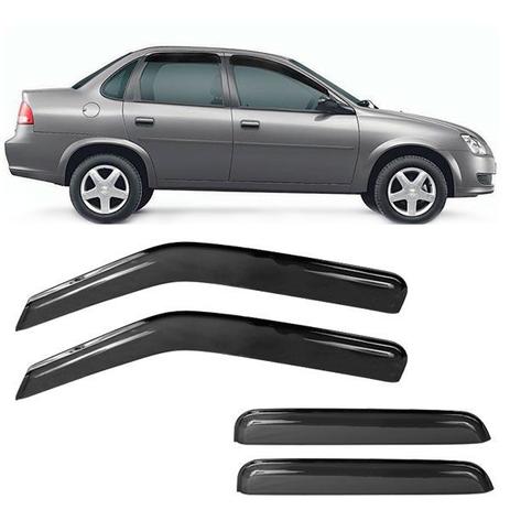 Calha de Chuva Acrílica Adesiva Chevrolet Corsa até 2002 4 portas - Top mix Menor preço em Calha de Chuva Acrílica Adesiva Chevrolet Corsa até 2002 4 portas - Top mix