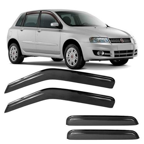Calha de Chuva Acrilica Adesiva Fiat Stilo 4 Portas - Top mix Menor preço em Calha de Chuva Acrilica Adesiva Fiat Stilo 4 Portas - Top mix