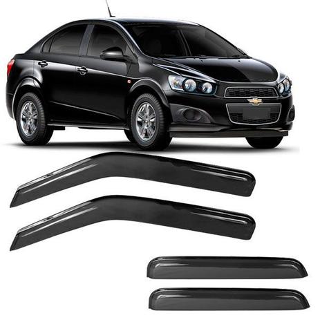 Calha de Chuva Acrílica Adesiva GM Sonic Sedan 4 portas - Top mix Menor preço em Calha de Chuva Acrílica Adesiva GM Sonic Sedan 4 portas - Top mix