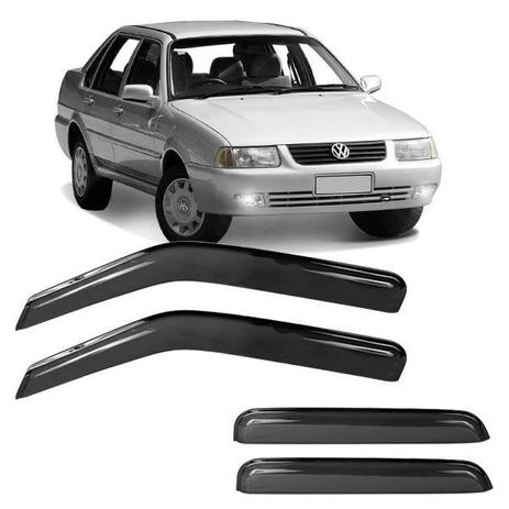 Calha de Chuva Acrílica Adesiva Volkswagen Santana 2000 4 portas - Top mix Menor preço em Calha de Chuva Acrílica Adesiva Volkswagen Santana 2000 4 portas - Top mix