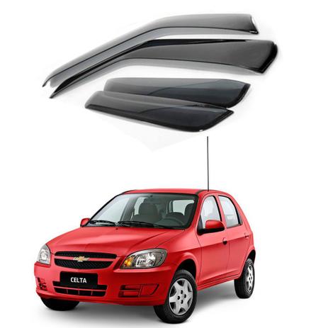 Calha de Chuva Chevrolet Gm Celta 4p 2004 2006 2008 2010 2012 Menor preço em Calha de Chuva Chevrolet Gm Celta 4p 2004 2006 2008 2010 2012