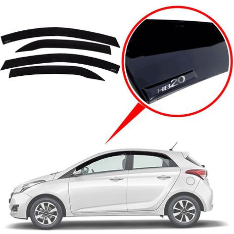 Calha De Chuva Hyundai HB20 Hatch 2019 Escrita Em Alto Relevo - Tiger acessórios Menor preço em Calha De Chuva Hyundai HB20 Hatch 2019 Escrita Em Alto Relevo - Tiger acessórios