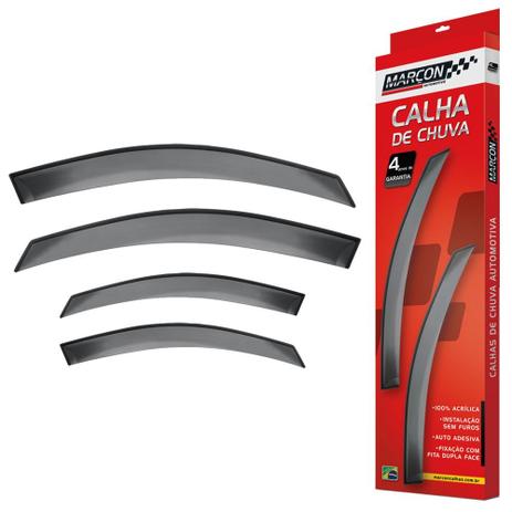 Calha de Chuva Marcon Peugeot 206/ 207 4 Portas Todos - Alba eletronicos Menor preço em Calha de Chuva Marcon Peugeot 206/ 207 4 Portas Todos - Alba eletronicos