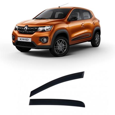 Calha defletora de chuva renault kwid 2017/2018 4p - Tg poli Menor preço em Calha defletora de chuva renault kwid 2017/2018 4p - Tg poli