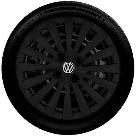 Calota Aro 14 Preto Fosco Volkswagen Gol Parati Saveiro polo G117pf Menor preço em Calota Aro 14 Preto Fosco Volkswagen Gol Parati Saveiro polo G117pf