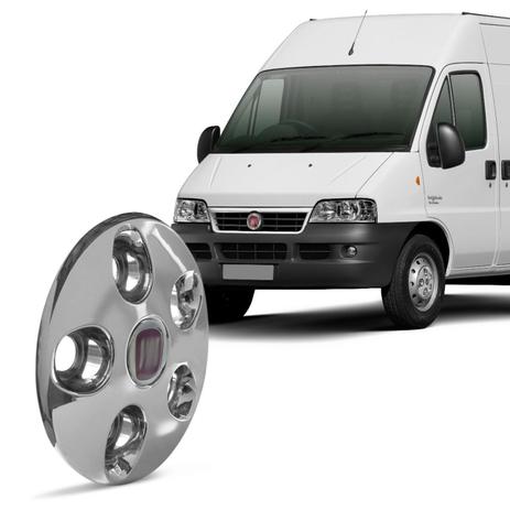 Calota Centro Miolo de Roda Aro 16 Ducato 97 a 18 Cromado 5 Furos com Emblema Fixação Por Parafuso - Emblemax Menor preço em Calota Centro Miolo de Roda Aro 16 Ducato 97 a 18 Cromado 5 Furos com Emblema Fixação Por Parafuso - Emblemax